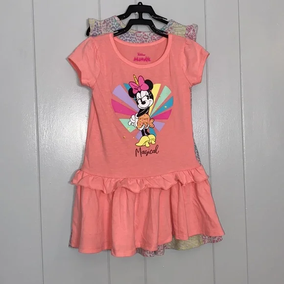Disney Dresses Disney Girls Minnie Mouse Short Sleeve Spring